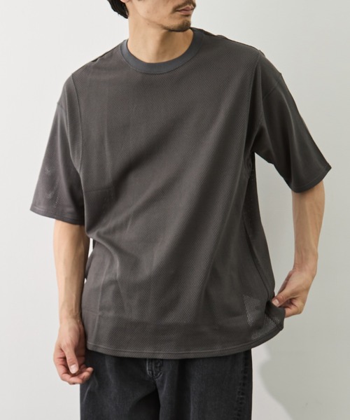 marka（マーカ）の「【MARKA/マーカ】メッシュTシャツ（Tシャツ/カットソー・メンズ・ブラック/グレー・1/2）」の12枚目の写真