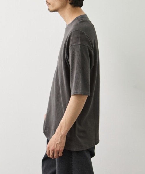 marka（マーカ）の「【MARKA/マーカ】メッシュTシャツ（Tシャツ/カットソー・メンズ・ブラック/グレー・1/2）」の9枚目の写真