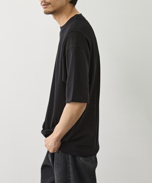 marka（マーカ）の「【MARKA/マーカ】メッシュTシャツ（Tシャツ/カットソー・メンズ・ブラック/グレー・1/2）」の3枚目の写真