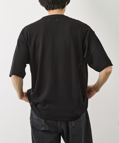 marka（マーカ）の「【MARKA/マーカ】メッシュTシャツ（Tシャツ/カットソー・メンズ・ブラック/グレー・1/2）」の15枚目の写真