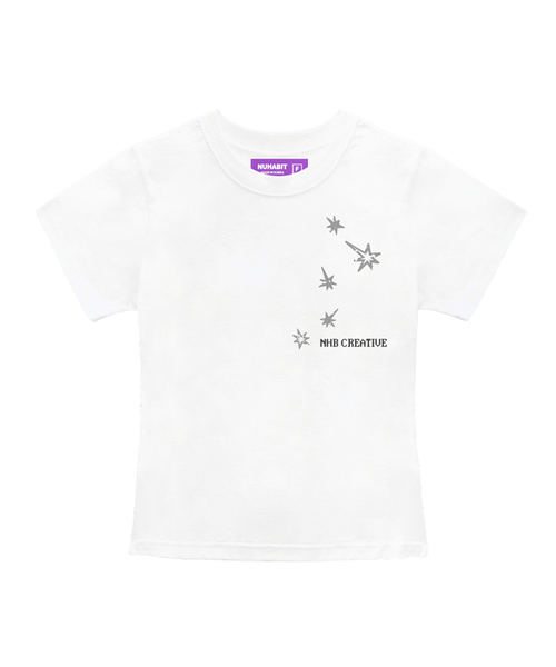 NUHABIT(ニューハビット)の「N/H カシオペイア スリムフィット 半袖 (GFS2-5NH1362)(Tシャツ/カットソー・メンズ・ホワイト/ブラック/Navy・FREE)」の2枚目の写真