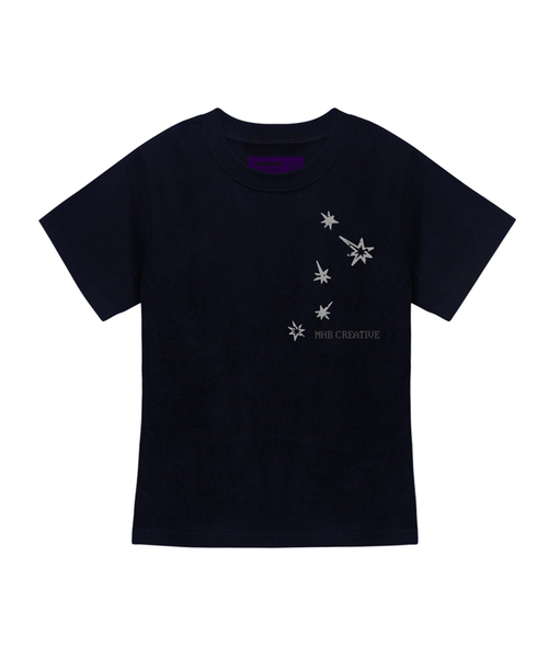 NUHABIT(ニューハビット)の「N/H カシオペイア スリムフィット 半袖 (GFS2-5NH1362)(Tシャツ/カットソー・メンズ・ホワイト/ブラック/Navy・FREE)」の3枚目の写真