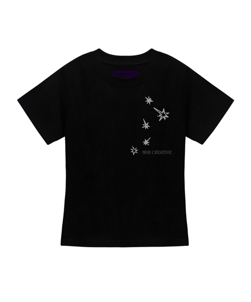 NUHABIT(ニューハビット)の「N/H カシオペイア スリムフィット 半袖 (GFS2-5NH1362)(Tシャツ/カットソー・メンズ・ホワイト/ブラック/Navy・FREE)」の1枚目の写真