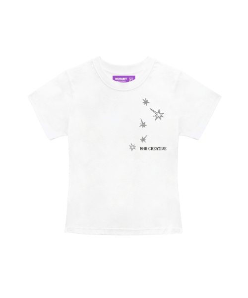 NUHABIT(ニューハビット)の「N/H カシオペイア スリムフィット 半袖 (GFS2-5NH1362)(Tシャツ/カットソー・メンズ・ホワイト/ブラック/Navy・FREE)」の5枚目の写真