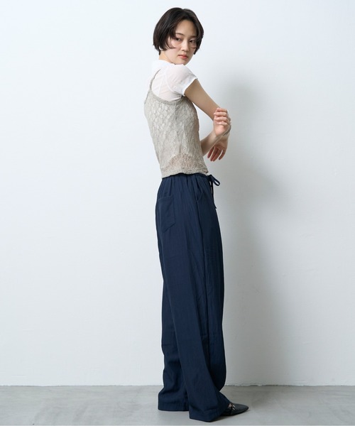 NUJOH(ヌゾ)の「Sheer Crinkle Crop Shirt / シアークリンクルクロップシャツ(シャツ/ブラウス・レディース・ブラック・FREE)」の15枚目の写真