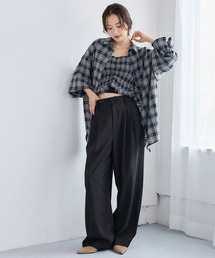 mysty woman | ストレートタックパンツ 1055380(その他パンツ)