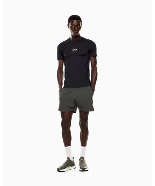 EMPORIO ARMANI EA7（エンポリオアルマーニイーエーセブン）の「【エンポリオ アルマーニ EA7】<オンライン限定>Dynamic Athlete クルーネックTシャツ VIGOR7テクニカルファブリック（Tシャツ/カットソー・メンズ・ブラック・XX-LARGE/X-LARGE/SMALL/X-SMALL/LARGE）」の5枚目の写真