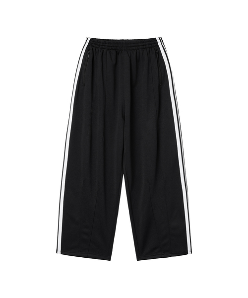 ELIMENO(エリメノ)の「EL ベーシック切替テーピングトラックパンツ 2カラー(スウェットパンツ・メンズ・ブラック/ブルー・1/2/3)」の1枚目の写真