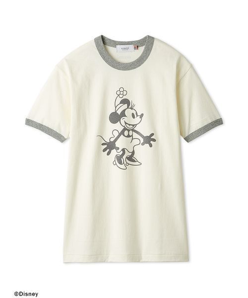 emmi(エミ)の「【emmi×GOOD ROCK SPEED】MINNIE MOUSE/リンガー Tシャツ(Tシャツ/カットソー・レディース・グレー/ホワイト・F)」の12枚目の写真