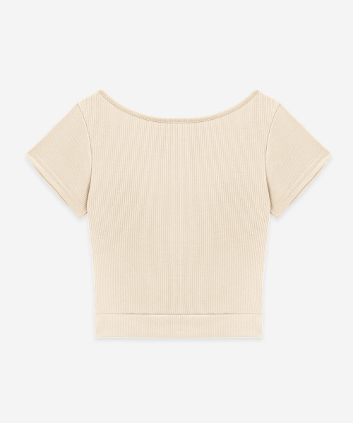 DEVIWEAR(デヴィウェア)の「リリースツイストショートスリーブ DEVI-T0158-クリーム(Tシャツ/カットソー・レディース・クリーム・MEDIUM/SMALL)」の14枚目の写真