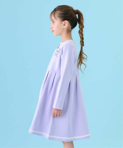 ANNA SUI mini(アナスイ・ミニ)の「ジップアップワンピース(ワンピース・キッズ・ネイビー/ラベンダー・140cm/130cm/120cm/100-110cm)」の6枚目の写真