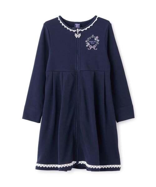 ANNA SUI mini(アナスイ・ミニ)の「ジップアップワンピース(ワンピース・キッズ・ネイビー/ラベンダー・140cm/130cm/120cm/100-110cm)」の9枚目の写真