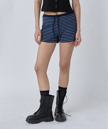 Stripe Micro Shorts Navy