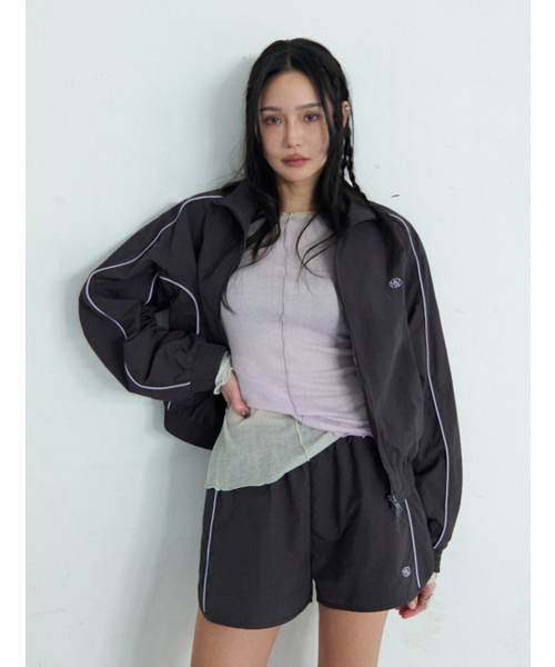 MORVE13(モルブ13)の「MORVE Wind Track Jacket Set-up(ミリタリージャケット・レディース・チャコール・FREE)」の3枚目の写真
