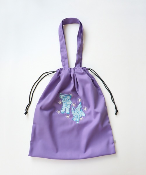 KIVISDOU(キビスドウ)の「コミカル刺繍バッグ(ハンドバッグ・レディース・ピンク/オレンジ/パープル/セージグリーン・ONE SIZE)」の13枚目の写真