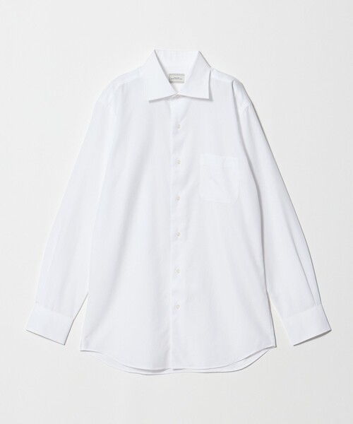green label relaxing(グリーンレーベルリラクシング)の「コットン ブロード ワイドカラー ドレスシャツ -形態安定-(ビジネスシャツ・メンズ・ホワイト・38cm/41cm/42cm/40cm/43cm/37cm/39cm)」の8枚目の写真