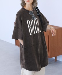 reca | パウダー加工ロゴプリントBIGTシャツ(Tシャツ/カットソー)