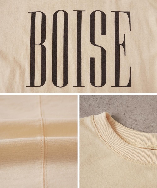 reca(レカ)の「パウダー加工ロゴプリントBIGTシャツ(Tシャツ/カットソー・レディース・グリーン/アイボリー/ボルドー/チャコール・FREE)」の16枚目の写真