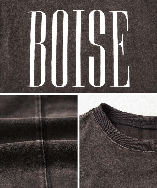 reca(レカ)の「パウダー加工ロゴプリントBIGTシャツ(Tシャツ/カットソー・レディース・グリーン/アイボリー/ボルドー/チャコール・FREE)」の17枚目の写真