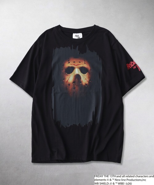 FUNALIVE(ファンアライブ)の「FRIDAYTHE13TH/13日の金曜日 ジェイソン 半袖 Tシャツ(Tシャツ/カットソー・メンズ・ブラック系2/グレー系2/ブラック系1/グレー系1・LL/L/M)」の1枚目の写真