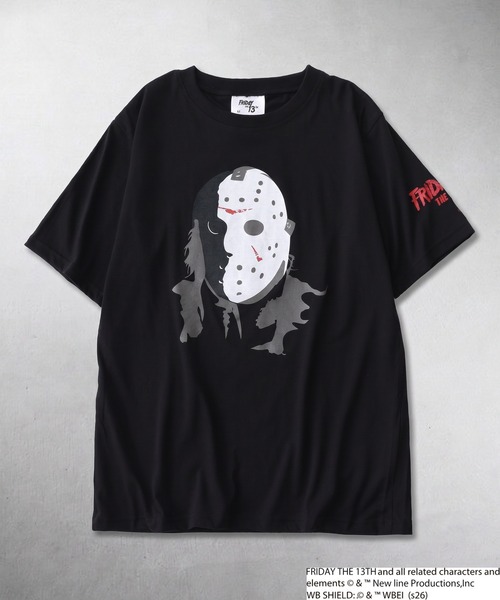FUNALIVE(ファンアライブ)の「FRIDAYTHE13TH/13日の金曜日 ジェイソン 半袖 Tシャツ(Tシャツ/カットソー・メンズ・ブラック系2/グレー系2/ブラック系1/グレー系1・LL/L/M)」の2枚目の写真