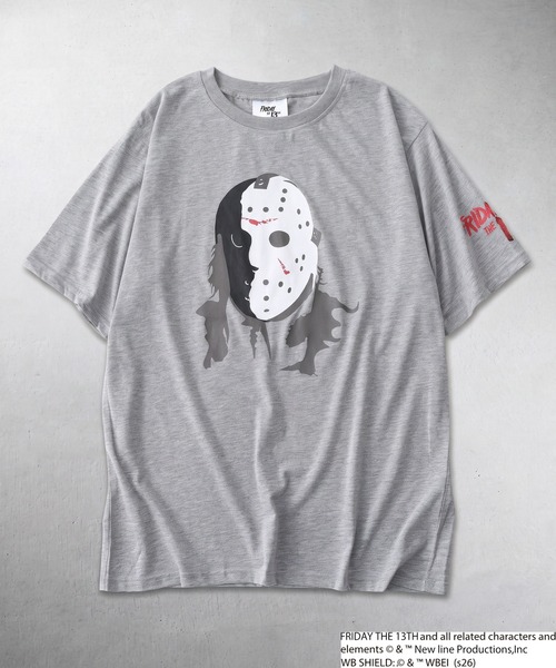 FUNALIVE(ファンアライブ)の「FRIDAYTHE13TH/13日の金曜日 ジェイソン 半袖 Tシャツ(Tシャツ/カットソー・メンズ・ブラック系2/グレー系2/ブラック系1/グレー系1・LL/L/M)」の4枚目の写真