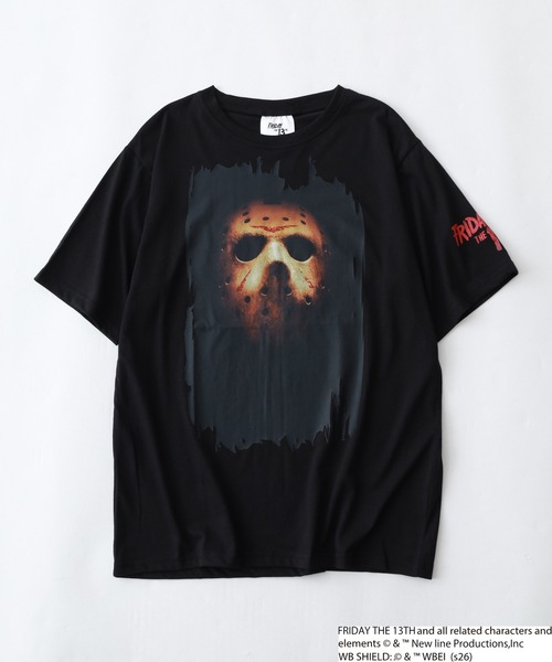 FUNALIVE(ファンアライブ)の「FRIDAYTHE13TH/13日の金曜日 ジェイソン 半袖 Tシャツ(Tシャツ/カットソー・メンズ・ブラック系2/グレー系2/ブラック系1/グレー系1・LL/L/M)」の5枚目の写真
