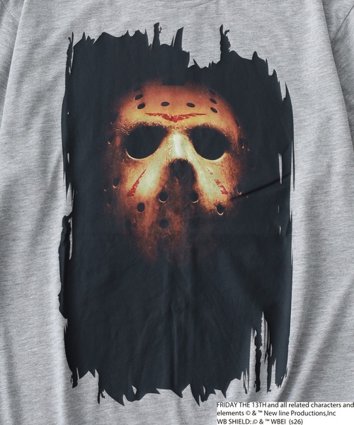 FUNALIVE(ファンアライブ)の「FRIDAYTHE13TH/13日の金曜日 ジェイソン 半袖 Tシャツ(Tシャツ/カットソー・メンズ・ブラック系2/グレー系2/ブラック系1/グレー系1・LL/L/M)」の7枚目の写真