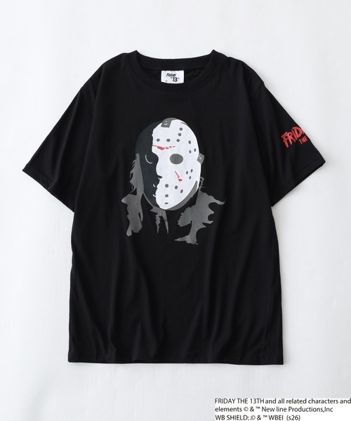 FUNALIVE(ファンアライブ)の「FRIDAYTHE13TH/13日の金曜日 ジェイソン 半袖 Tシャツ(Tシャツ/カットソー・メンズ・ブラック系2/グレー系2/ブラック系1/グレー系1・LL/L/M)」の8枚目の写真