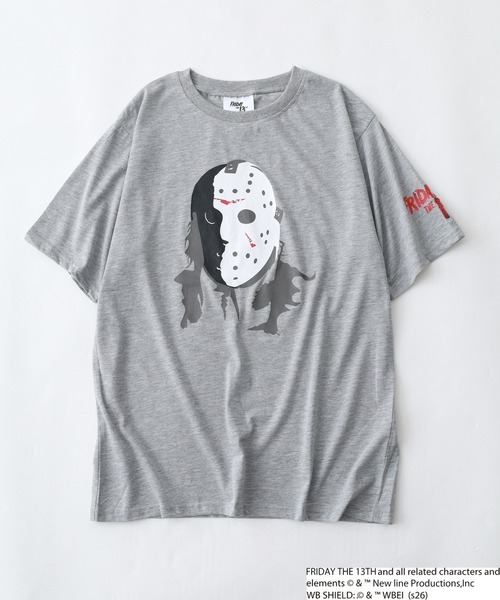 FUNALIVE(ファンアライブ)の「FRIDAYTHE13TH/13日の金曜日 ジェイソン 半袖 Tシャツ(Tシャツ/カットソー・メンズ・ブラック系2/グレー系2/ブラック系1/グレー系1・LL/L/M)」の9枚目の写真