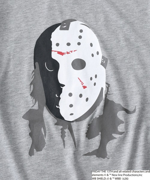FUNALIVE(ファンアライブ)の「FRIDAYTHE13TH/13日の金曜日 ジェイソン 半袖 Tシャツ(Tシャツ/カットソー・メンズ・ブラック系2/グレー系2/ブラック系1/グレー系1・LL/L/M)」の10枚目の写真