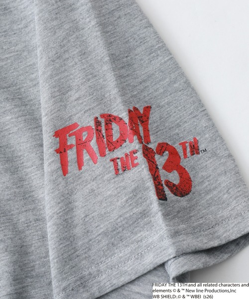 FUNALIVE(ファンアライブ)の「FRIDAYTHE13TH/13日の金曜日 ジェイソン 半袖 Tシャツ(Tシャツ/カットソー・メンズ・ブラック系2/グレー系2/ブラック系1/グレー系1・LL/L/M)」の18枚目の写真