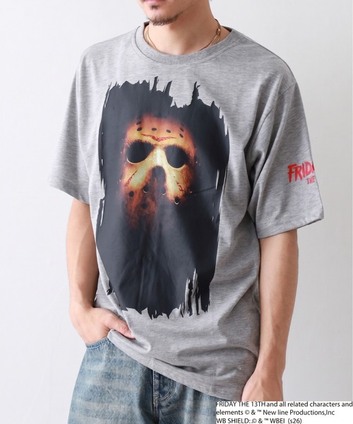 FUNALIVE(ファンアライブ)の「FRIDAYTHE13TH/13日の金曜日 ジェイソン 半袖 Tシャツ(Tシャツ/カットソー・メンズ・ブラック系2/グレー系2/ブラック系1/グレー系1・LL/L/M)」の11枚目の写真