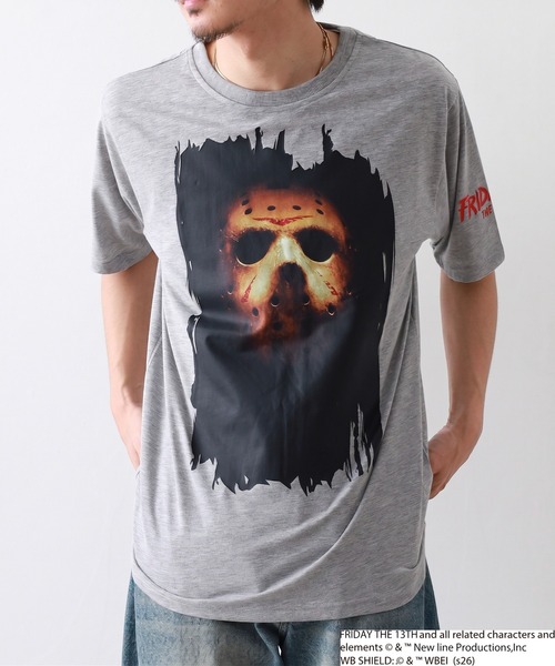 FUNALIVE(ファンアライブ)の「FRIDAYTHE13TH/13日の金曜日 ジェイソン 半袖 Tシャツ(Tシャツ/カットソー・メンズ・ブラック系2/グレー系2/ブラック系1/グレー系1・LL/L/M)」の13枚目の写真