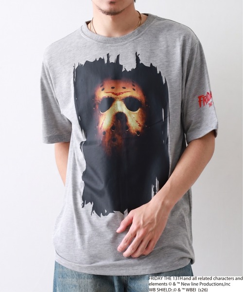 FUNALIVE(ファンアライブ)の「FRIDAYTHE13TH/13日の金曜日 ジェイソン 半袖 Tシャツ(Tシャツ/カットソー・メンズ・ブラック系2/グレー系2/ブラック系1/グレー系1・LL/L/M)」の14枚目の写真