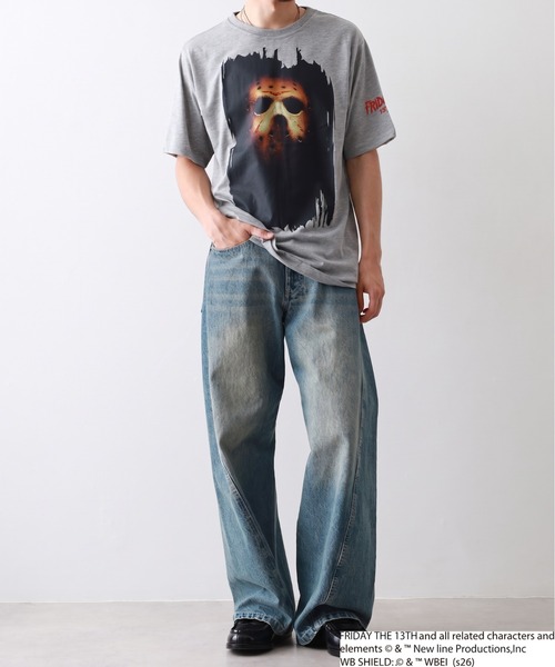 FUNALIVE(ファンアライブ)の「FRIDAYTHE13TH/13日の金曜日 ジェイソン 半袖 Tシャツ(Tシャツ/カットソー・メンズ・ブラック系2/グレー系2/ブラック系1/グレー系1・LL/L/M)」の15枚目の写真