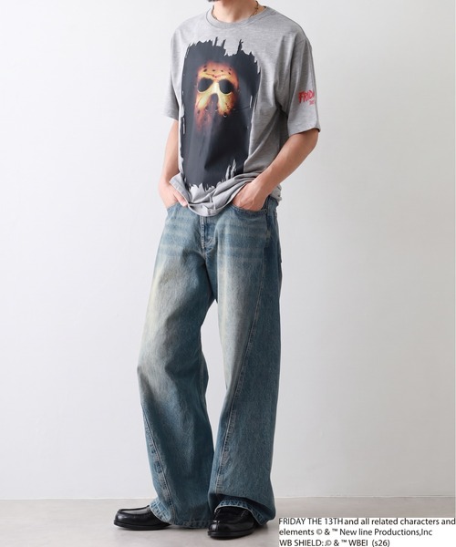 FUNALIVE(ファンアライブ)の「FRIDAYTHE13TH/13日の金曜日 ジェイソン 半袖 Tシャツ(Tシャツ/カットソー・メンズ・ブラック系2/グレー系2/ブラック系1/グレー系1・LL/L/M)」の16枚目の写真
