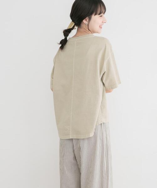 ITEMS URBANRESEARCH(アイテムズ アーバンリサーチ)の「ピグメント半袖Tシャツ(Tシャツ/カットソー・レディース・ブルー/チャコールグレー/ベージュ・FREE)」の14枚目の写真