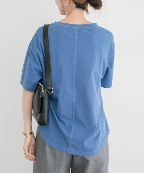 ITEMS URBANRESEARCH(アイテムズ アーバンリサーチ)の「ピグメント半袖Tシャツ(Tシャツ/カットソー・レディース・ブルー/チャコールグレー/ベージュ・FREE)」の19枚目の写真