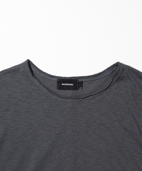 MASSNOUN（マスノウン）の「スラブカットディバイド半袖Tシャツ MSSTS001-DG（Tシャツ/カットソー・レディース・その他・MEDIUM/LARGE）」の3枚目の写真