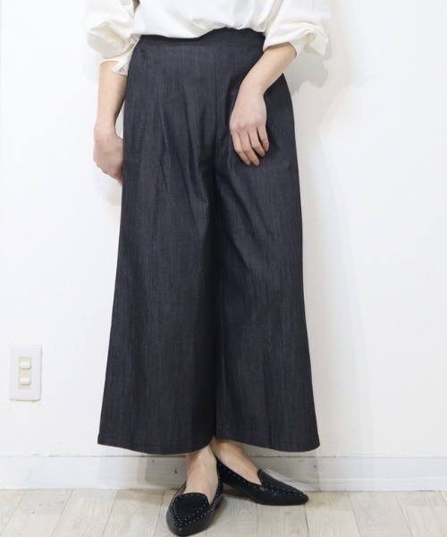 DISKEEN SURE（ディスキーンシュアー）の「ライトオンスで晩夏初秋にぴったり！タックデザイン楽ちんスカーチョ（その他パンツ・レディース・カーキブラウン/グレー/ネイビー・MEDIUM/LARGE）」の18枚目の写真
