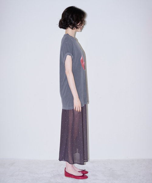 EDIT. FOR LULU(エディットフォールル)の「【SKIN for LULU】 boyfriend tee(Tシャツ/カットソー・レディース・チャコールグレー/グレー・FREE)」の12枚目の写真