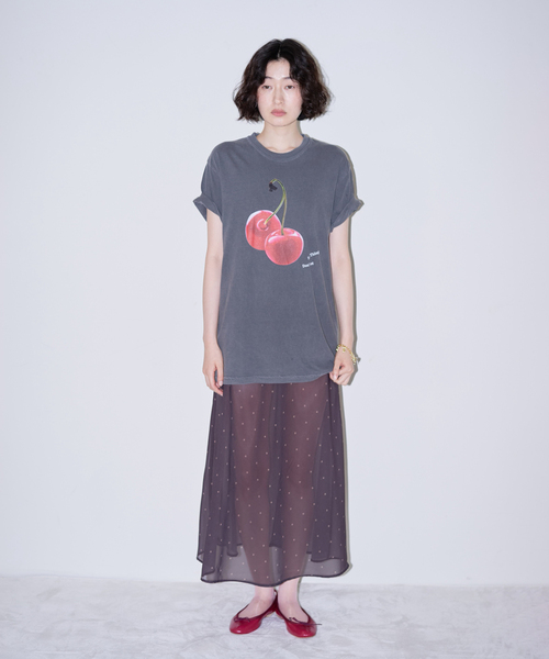 EDIT. FOR LULU(エディットフォールル)の「【SKIN for LULU】 boyfriend tee(Tシャツ/カットソー・レディース・チャコールグレー/グレー・FREE)」の13枚目の写真