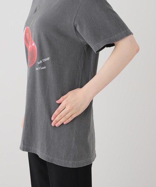 EDIT. FOR LULU(エディットフォールル)の「【SKIN for LULU】 boyfriend tee(Tシャツ/カットソー・レディース・チャコールグレー/グレー・FREE)」の7枚目の写真