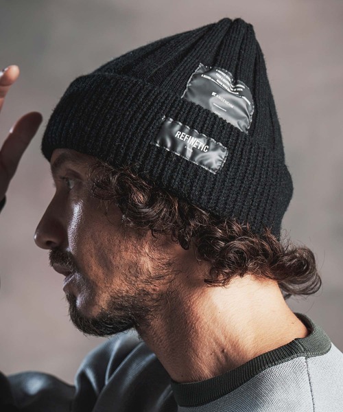 mko13822-Wide Rib Knit Beanie ニットビーニー(AG07-003acg)（ニット