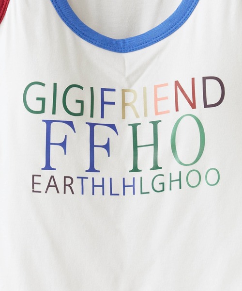 Chick（チック）の「Colorful Print Tank Top / カラフルプリント タンクトップ 夏物 夏服（タンクトップ・レディース・ブラック/ホワイト・FREE）」の4枚目の写真
