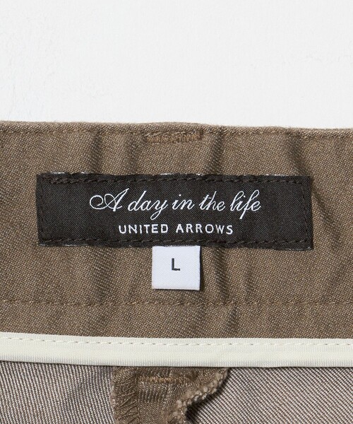A DAY IN THE LIFE UNITED ARROWS(アデイインザライフユナイテッドアローズ)の「シャンブレーツイル ノープリーツ スラックス-ストレッチ-<A DAY IN THE LIFE>(スラックス・メンズ・ロイヤルブルー/ダークグレー/ベージュ・M/S/L/XL)」の17枚目の写真