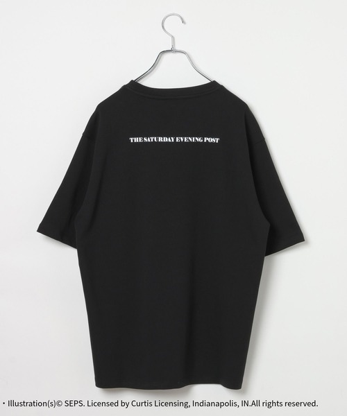 GLOBAL WORK(グローバルワーク)の「【The Saturday Evening Post】マイニチタキノウクルーTシャツ/1055053(Tシャツ/カットソー・メンズ・ホワイト/ブラック/チャコールグレー/オフホワイト・LARGE/SMALL/MEDIUM/X-LARGE)」の7枚目の写真