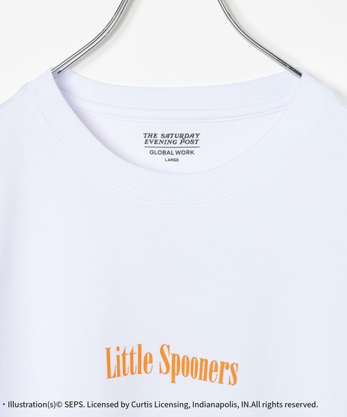 GLOBAL WORK(グローバルワーク)の「【The Saturday Evening Post】マイニチタキノウクルーTシャツ/1055053(Tシャツ/カットソー・メンズ・ホワイト/ブラック/チャコールグレー/オフホワイト・LARGE/SMALL/MEDIUM/X-LARGE)」の9枚目の写真