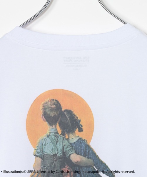 GLOBAL WORK(グローバルワーク)の「【The Saturday Evening Post】マイニチタキノウクルーTシャツ/1055053(Tシャツ/カットソー・メンズ・ホワイト/ブラック/チャコールグレー/オフホワイト・LARGE/SMALL/MEDIUM/X-LARGE)」の12枚目の写真